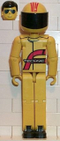 LEGO tech014 Technic Figure Yellow Legs, Yellow Top, Yellow Helmet, Black Visor (Power Puller Driver)